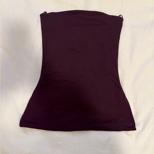Aritzia Contour Strapless Top in Plum